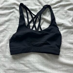 Lululemon Black Strappy Sports Bra